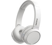PHILIPS TAH4205WT/00 Auriculares inalámbricos 32 mm., de diadema, Color Blanco, Bluetooth® 5.0, Carga por USB-C, Micrófono, Plegable, Hasta 29 horas de reproducción