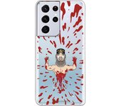 Funda original compatible con Samsung Galaxy S21 Ultra - S30 Ultra - Rick y Morty Blood Pattern