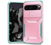 3IN1 Hybrid Heavy Duty  Armor Phone Case for Google Pixel 8 8A 9 Pro XL Slide Push Window Otter Case Box Frame Hard Back Cover
