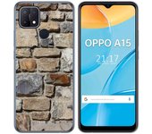 Tumundosmartphone Funda Gel Tpu para Oppo A15 diseño Ladrillo 03 Dibujos