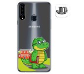Tumundosmartphone Funda Gel Transparente para Samsung Galaxy A20s diseño Coco Dibujos
