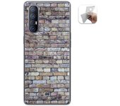 Tumundosmartphone Funda Gel Tpu para Oppo Find X2 Neo diseño Ladrillo 02 Dibujos