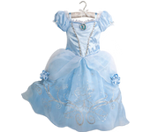 Elsa Anna Kid Princess Girls Dress Rapunzal  Kids Cosplay Halloween Vestidos Children Costume Birthday Party Dress