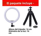 16/26/33cm LED Selfie Ring Light Photography Round Fill Lighting With Adjustable Tripod Phone Stand for Makeup Tiktok Video Live