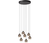Lucide TAMINO - Lámpara colgante - Ø 52 cm - LED Regul. - 7x7W 3000K - Negro