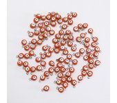 10/30/50pcs 6mm Enamel Evil Eye Beads Charm Stainless Steel DIY Craft  Charms Pendants for Jewelry Making DIY Bracelet Necklace