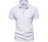 Polo de talla europea para hombre, camiseta informal de manga corta con solapa de verano, Top de Color sólido de talla europea para hombre