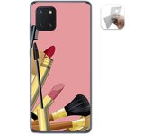 Tumundosmartphone Funda Gel Tpu para Samsung Galaxy Note 10 Lite diseño Brochas Dibujos
