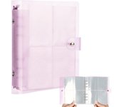 200 Pockets Photo Binder Album, Kpop Mini Photo Card Pocket Book, 3 Inch Small Photo Cards for Collecting Pictures Purple