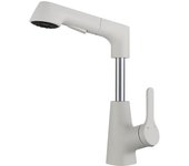 Grifo de baño con pulverizador plegable, 3 Modos de baño Grifo de baño extraíble con Caño giratorio para baño, Jardín, Cocina, Blanco