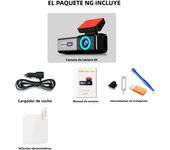 Aprilboy WIFI Dash Cam 4K Car DVR Front and Rear Dual Lens Auto Car Camera with APP Control Night Vision 24H Parking Monitor