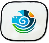 MERCHANDMANIA PARASOL logo profesional meteorologia clima climatico sunshield coche