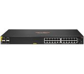 Aruba 6100 24G Class4 PoE 4SFP+ 370W Gestionado L3 Gigabit Ethernet (10/100/1000) Energía sobre Ethernet (PoE) 1U Negro