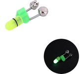 1-10pcs Night Fishing Rod Bite Bait Alarm Light with Twin Bells Ring Fishing Bite Alarm Indicator Carp Fishing Accessories