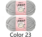 2pcs X100g Hand Knitting Thread Yarn Crochet DIY Doll Yarn For Hand Knitting DIY Hats Scarves