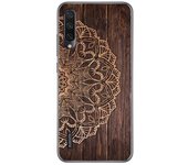 Tumundosmartphone Funda Gel Tpu para Xiaomi Mi A3 diseño Madera 06 Dibujos