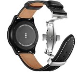 20mm 22mm Leather Band For Samsung Galaxy watch 5 4 6/classic/5 pro/active 2 40mm 44mm bracelet correa Huawei GT/2e/3/4 strap