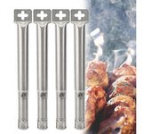 4 unids universal ajustable Acero inoxidable barbacoa parrilla de gas reemplazo tubo recto quemador