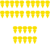 10-30PCS Strong Yellow Sticky Fly Traps Dual-Sided Waterproof Fruit Fly Traps Bugs Sticky Board Pest Traps Bugs Pest for Garden