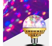 E27 Mini Rotating Magical Ball Light RGB Projection Lamp Party DJ Disco Ball Light For Home Party KTV Bar Stage Wedding Lighting