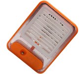 Mini ventilador de refrigeración con Carga USB, Pequeño aire acondicionado portátil, humidificación, ventilador eléctrico de escritorio con Luz Nocturna