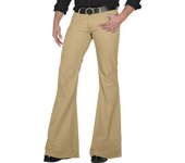 Men's fashion Retro Disco Flared Pants Loose Stretch Vintage Trousers Fit Flared Comfortable Retro Stretch Twill Men's Trousers