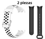 2pcs Silicone Watch Strap For Xiaomi Band 8 9Two-Color Breathable Smart Watchband Replacement Bracelet Xiaomi Mi Band  9 8 Strap