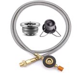 Outdoor Camping Stove Butane Gas Adapter Split Stove Converter Connection Hose Outdoor Cooking Camping Equipment Accessories