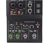 2 Channels Professional portable Audio Mixer Interface sound card console mini USB MIXER for Guitar Recording Studio Singing