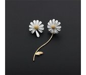 Elegant Daisy Flower Earrings For Women Fashion Simple Style Sunflower Stud Earrings Piercing Statement Party Jewelry Brincos