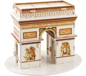 DAM. Puzle 3D de cartón del Arco de Triunfo situado en París. 18 piezas. 16x12x11cm.