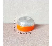 1Pc LED Magnetic Flashing Yellow Warning Light, Portable Safety Warning Light, Lighting Reminder Light, Powered by 3 AAA Batteries (Not Included)