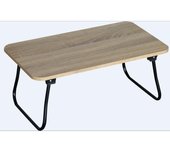 DUPI Mesa Plegable Portátil Easy | Diseño Compacto y Multifuncional | Uso en Cama o Sofá | 52.5 x 30 x 21.5 cm | Taupe-Negro