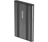 Caja Externa para Disco Duro de 2.5" Aisens ASE-2526GR/ USB 3.1/ Sin tornillos