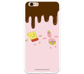 Funda original compatible con iPhone 6 Plus o 6S Plus con un diseño de Bob Esponja y Patricio Ba?o
