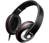 Sandberg Play'n Go - Auriculares de diadema cerrados (con micrófono, control remoto integrado, 3.5 mm), negro