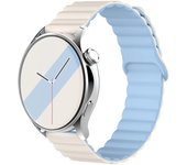 Magnetic loop For Samsung Galaxy watch 6 5 4 Classic 20MM 22mm Silicone bracelet Amazfit Bip 5/3 pro/Balance/GTS/GTR 4-3 strap