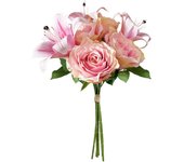 Poenia Arte Floral - Ramo de Flores Artificiales Realista 38cm 2 Piezas