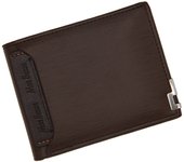 Nueva cartera para hombre MenBense, corta, moderna y casual, con borde de hierro para tarjetas.