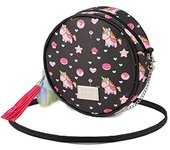 Oh My Pop Popnicorn Round Crossbody Bag, Black
