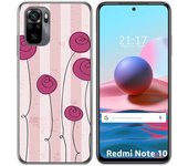 Tumundosmartphone Funda Gel Tpu para Xiaomi Redmi Note 10 / 10S diseño Flores Vintage Dibujos