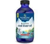 Nordic Naturals, Aceite de hígado de bacalao ártico, 1060mg Omega-3, Fresa, 237ml