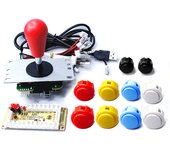 Copy SANWA Game Machine Arcade Console DIY Kit 8 Way Joystick Push Buttons For PC Raspberry Pi Zero Delay USB Board Controller