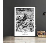Black and White Italy Travel Poster  Retro Colosseum Capri Venice City Landscape Print Canvas Painting  Nordic Wall Art Home Dec