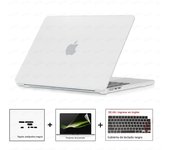Laptop Case For MacBook Pro 14 M4 2024 Case Model A3112 Case & Dust plug & Screen film & Keyboard Cover Pro 16 M3 M2 Air 13 15.3