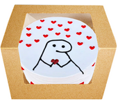 Glotomania CAJA PARA TARTA BENTO KRAFT 12.5 X 10 Cm