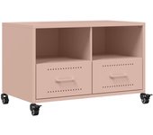 Mueble TV combinadoMueble de TV acero rosa 68x39x43,5 cm