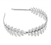 Baroque Golden Metal Leaf Headband Headpiece Crown tiaras Headdress Roman Goddess Greek Hair Jewelry Bride Wedding Accessories