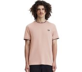 Camsieta Fred Perry Twin Tipped Hombre Rosa