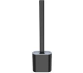 Toilet Brush Simple Floor/Wall-Mounted Punch-Free Toilet Cleaning Brush With Rack Flexible Cleaning Brush Storage Rack For Home